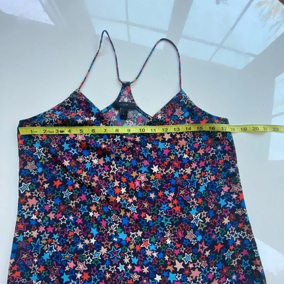 J. Crew Star Patterned spaghetti strap Camisole Top - Picture 4 of 5